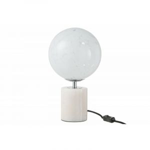 Image de Lampe à Poser sur Pied "Dany" 31cm Blanc Prix