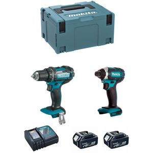 Makita Kit DLX2127TJ (DDF482 DTD152 2 x 5,0 Ah DC18RC makpac 3)
