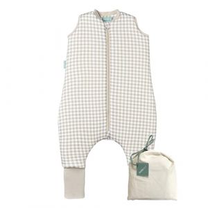 Gigoteuse Molis&Co 2.5 Tog Hiver B&eacute;b&eacute; avec Pieds et Chaussettes - Vichy Beige 6 Ans