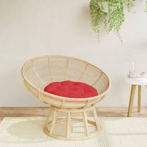 VidaXL Coussin rond rouge &Oslash; 60 x11 cm tissu oxford