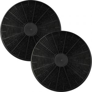 Vhbw 2x Filtres à charbon actif compatible avec Bomann DU 658 G, DU 612 IX, DU 613.1 IX, DU 620 G, DU 621 G, DU 657 G hotte aspirante - 17,5 cm