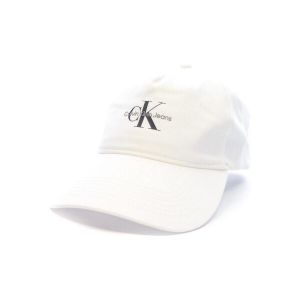Calvin Klein Casquette Monogram Logo Panneau blanc pur