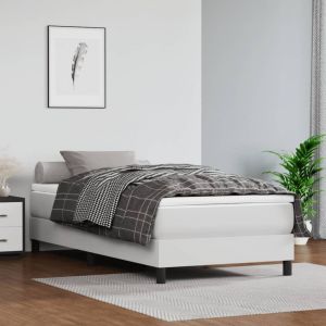 VidaXL Matelas de lit à ressorts ensachés Blanc 100x200x20 cm