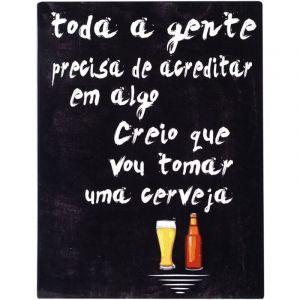 Signes Grimalt By SIGRIS Placa Pared 25X33Cm Adorno Pared Placas Metal Colecci&oacute;n Vino Y Cerveza Decor And Go