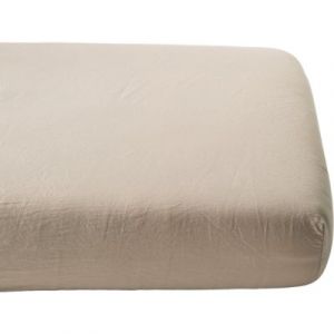 Kadolis Drap Housse Satin de Coton Bio Lav&eacute; Lin - 60 x 120 cm