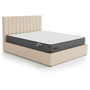 Menzzo Pack Lit-coffre Songe Matelas Bedream Tissu bouclette