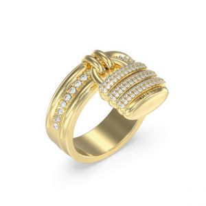 Bague femme Guess Bijoux Guess My Secret - JUBR05408JWYG Acier Doré