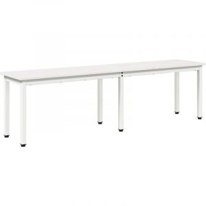 VidaXL Banc Blanc 160 x 35 x 45 cm Bois de pin massif