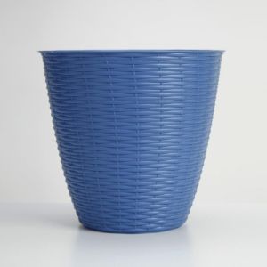 AC-Déco Cache-pot - PAGLIA - D 29 x H 27 cm - Bleu