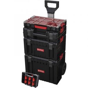 QBRICK System PRO Set 5v1 - Chariot, Boîte à outils, Boîte à outils, Organisateur 100 et Organisateur Multi