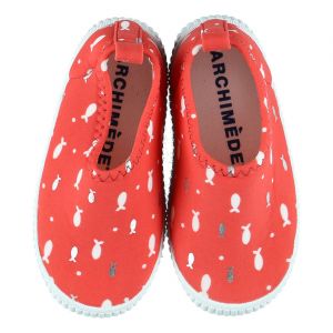 Archim&egrave;de Chaussures Oc&eacute;an imprim&eacute;e rouge