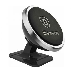 Baseus Support de voiture magnétique - SUCX140012 - Noir Argent - Métal ABS - Pour téléphones