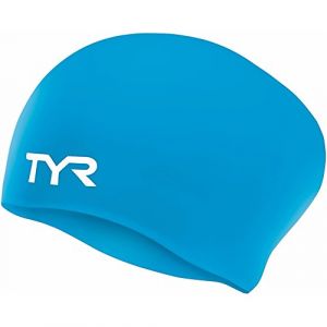 Image de TYR Bonnet de bain pour cheveux longs Bleu