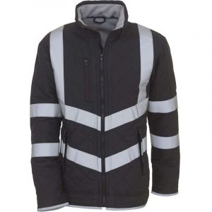 Yoko Veste de travail haute visibilit&eacute; d&eacute;perlante hiver Kensington Noir L