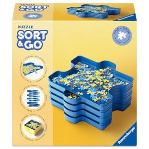 Ravensburger Accessoires pour Puzzles Enfants et Adultes - Trieur de pièces - 8 bacs de tri en Plastique - pour Puzzles de 300 à 1000 pièces - 12001674