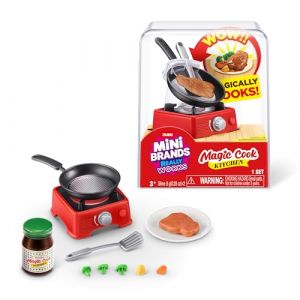 Mini Brands Really Works Magic Cook Kitchen Capsule S&eacute;rie 1 (Steak avec Po&ecirc;le) de ZURU, &Eacute;lectrom&eacute;nager Miniature Qui Fonctionne Vraiment