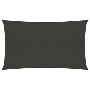 Image de VidaXL Voile d'ombrage 160 g/m² Anthracite 2,5x5 m PEHD