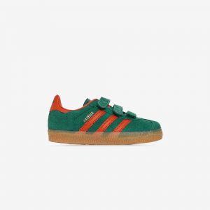 Adidas Gazelle Cf Vert/orange - Bébé -