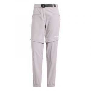 Adidas Terrex Utilitas Zip-Off Pant - Pantalon randonnée convertible femme Preloved Fig / Preloved Fig 44