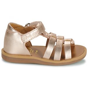Pom d'Api Sandales enfant POPPY STRAP Doré - Taille 25,27