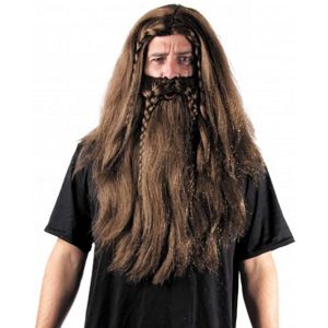 Ruedelafete Perruque et barbe de viking