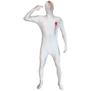 Image de Déguisement Morphsuits impact de balle adulte Taille: XL 1,80m à 1,90m