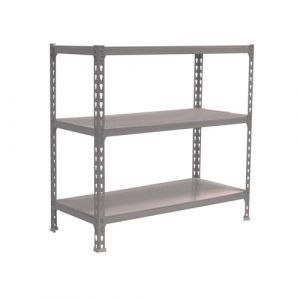 Simon Rack Étagère Rangement et 3 Niveaux, 200 kg Capacité de Charge et Point de Flexion, 900x1200x400 mm, Étagère Charge Lourde, Étagère Garage, Gris - Simonclick