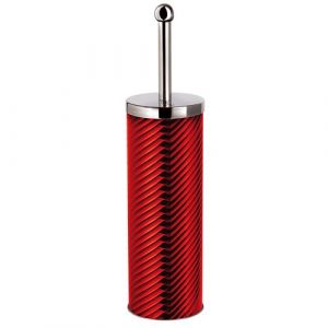Brosse à Toilette Anti-Éclaboussures, Porte-Brosse WC en Acier Inox., Portable, Berlinger Haus, Burgundy,, Rouge / Acier inoxydable