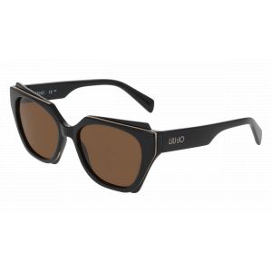 Liu Jo Femme LJ809S 001 Lunettes de soleil Bio-inject Noir Marrone Carr&eacute; Normale