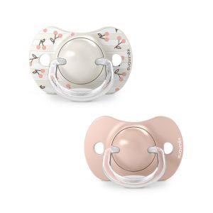 Suavinex Lot de 2 Sucettes Symétriques SX Pro Birdies Rose - 0/6 Mois