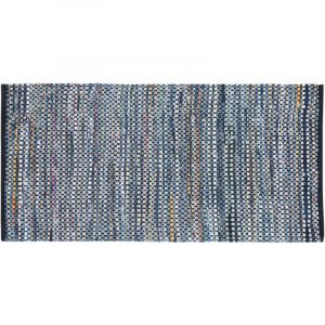 Beliani Tapis multicolore en coton 80 x 150 cm ALANYA - bleu