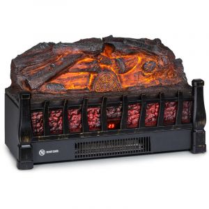 Klarstein Cheminée électrique effet flamme - 1800/900 W - cheminée électrique a poser - cheminee decorative - 52 cm - marron