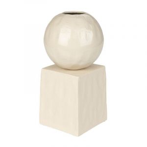 Zuiver Vase et Pot, Vase aluminium déco Crocus - Boite à design Blanc en Metal