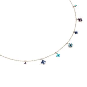 Agatha Collier Beloved Argent Pampilles Multicolores