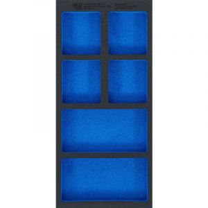 BGS 74361 | Insert de servante d'atelier 1/3, vide : 6 tablettes | 408 x 189 x 32 mm