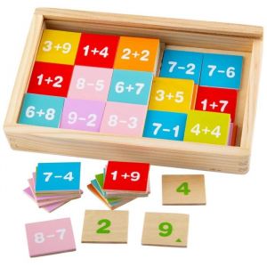 Bigjigs Boîte d'apprentissage des addictions et soustractions en bois