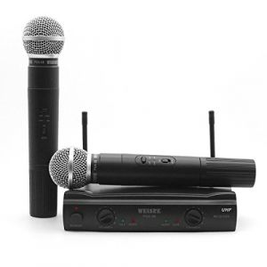 Microphone sans Fil QiCheng&LYS PGX58 - Syst&egrave;me Professionnel VHF avec 2 Micros Dynamiques