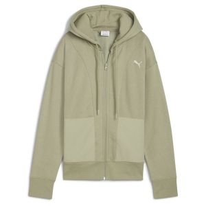 Puma Veste her relaxed full-zip femme lux army