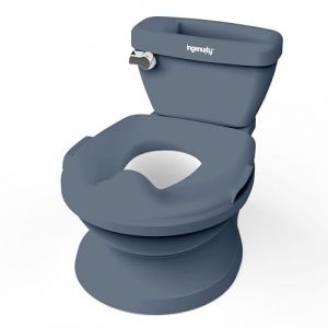Ingenuity My Size Potty Pro – Pot 2-en-1 pour Bébé avec Réducteur Amovible & Bruit de Chasse, Toilette d’Apprentissage, Son Réaliste, Cuvette Amovible, Dès 18 Mois, Jusqu’à 23 kg (Bleu)