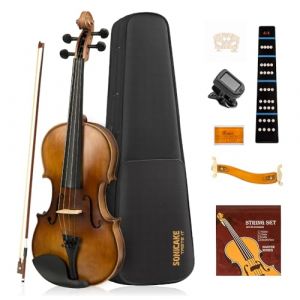 Violon 4/4 SONICAKE QVL-01 en Bois Massif avec &Eacute;tui Rigide et Accessoires Complets