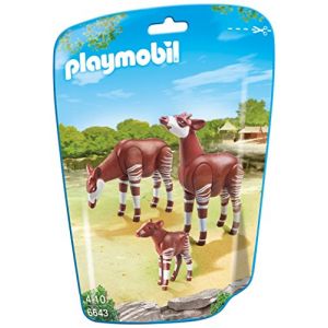 Playmobil 6643 City Life - Sachet couple d'okapis avec b&eacute;b&eacute;