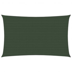 VidaXL Voile d'ombrage 160 g/m² Vert foncé 2,5x5 m PEHD