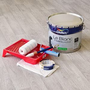 Dulux Valentine Peinture + accessoires Finition Parfaite Satin Blanc 10 l - Blanc