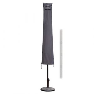 Housse de Protection pour Parasol,(résistante aux uv et à la poussière et à l'eau, résistante aux intempéries, résistante aux déchirures),Gris,