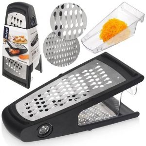 Orion Râpe De Cuisine Antidérapante Avec Récipient Pour Broyer Les Légumes, Le Fromage Et Les Fruits