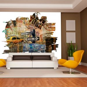 Image de Artgeist Papier peint - New York collage 350x270