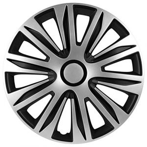 Auto-style Jeu d'enjoliveurs Nardo 13-inch argent/noir