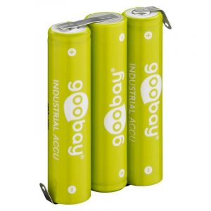 Goobay 3x AAA (Micro) - 800 mAh - cosse à souder (Z), batterie nickel-hydrure métallique (NiMH), 3,6 V