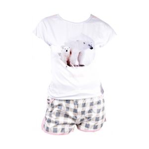 Ushuaïa Pyjama Femme Ushr008 Gris