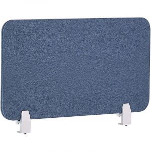 Beliani Séparateur de bureau 72 x 40 cm bleu WALLY